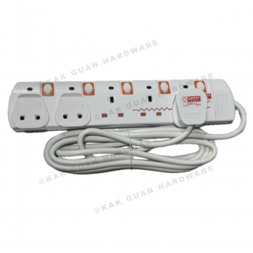 PSE 9855-3M 5WAY 3M Extension Socket With Surge Protector