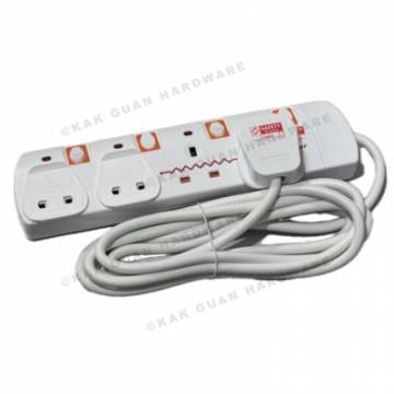 PSE 9844-3M 4WAY 3M Extension Socket With Surge Protector