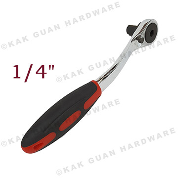 1/4" BLACK/RED RATCHET WRENCH HANDLE